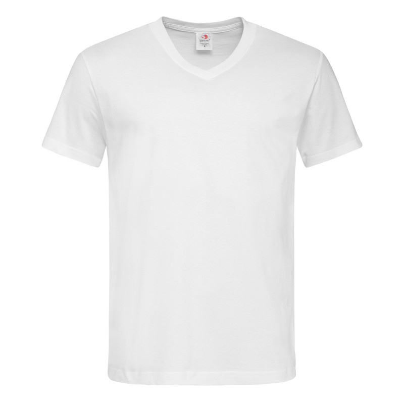 Stedman T-shirt V-Neck Classic-T SS for him STE2300 White L
