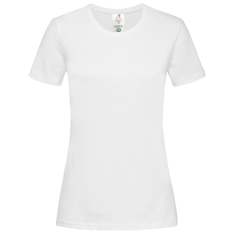 Stedman T-shirt Crewneck Classic-T Organic for her STE2620 White S