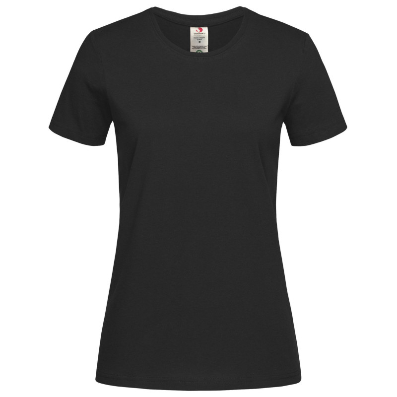 Stedman T-shirt Crewneck Classic-T Organic for her STE2620 Black Opal L
