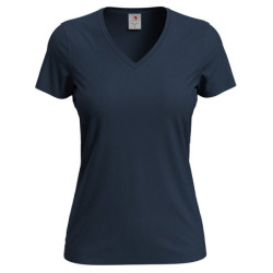 Stedman T-shirt V-Neck Classic-T SS for her STE2700 532C Blue Midnight L