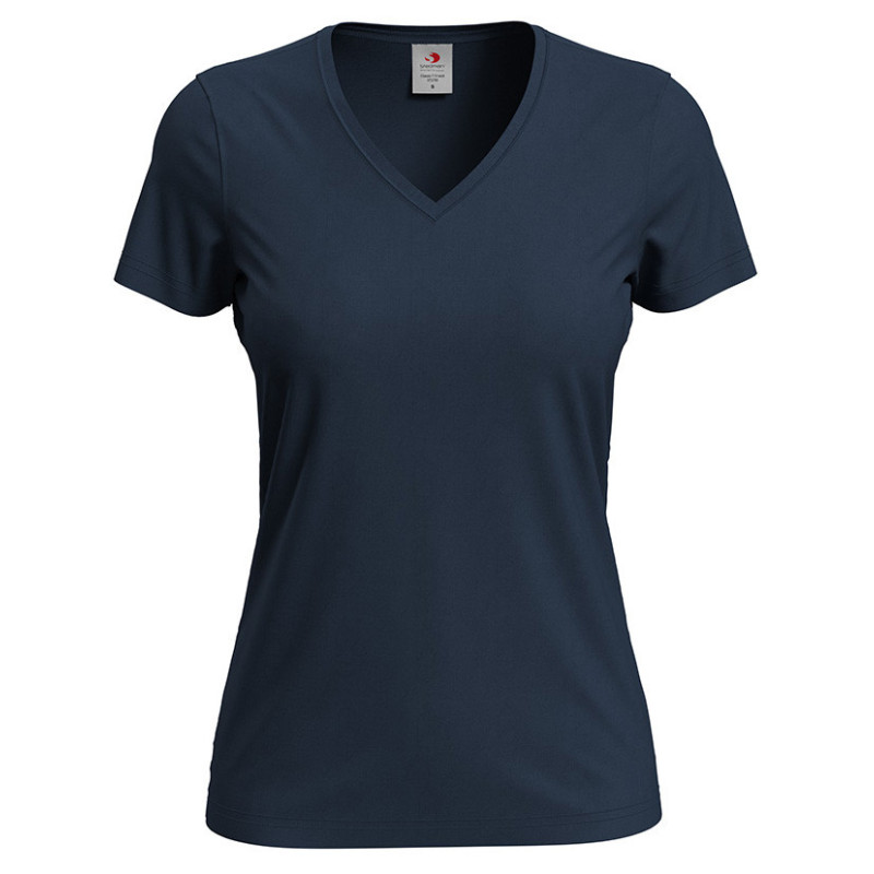 Stedman T-shirt V-Neck Classic-T SS for her STE2700 532C Blue Midnight L