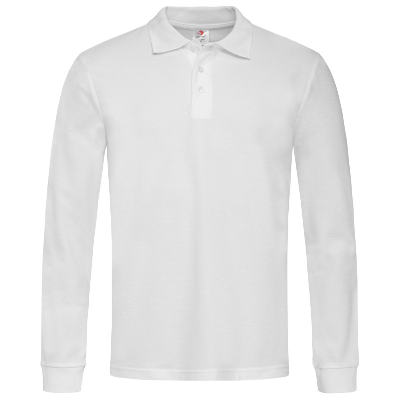 Stedman Polo LS STE3400 White 2XL