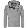 Stedman Power Fleece Cardigan Hooded for him STE5040 Grey Heather L