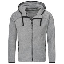 Stedman Power Fleece Cardigan Hooded for him STE5040 Grey Heather 2XL