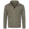 Stedman Melange Fleece Cardigan for him STE5060 Olive Melange S