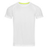 Stedman T-shirt Raglan Mesh Active-Dry SS for him STE8410 White 2XL
