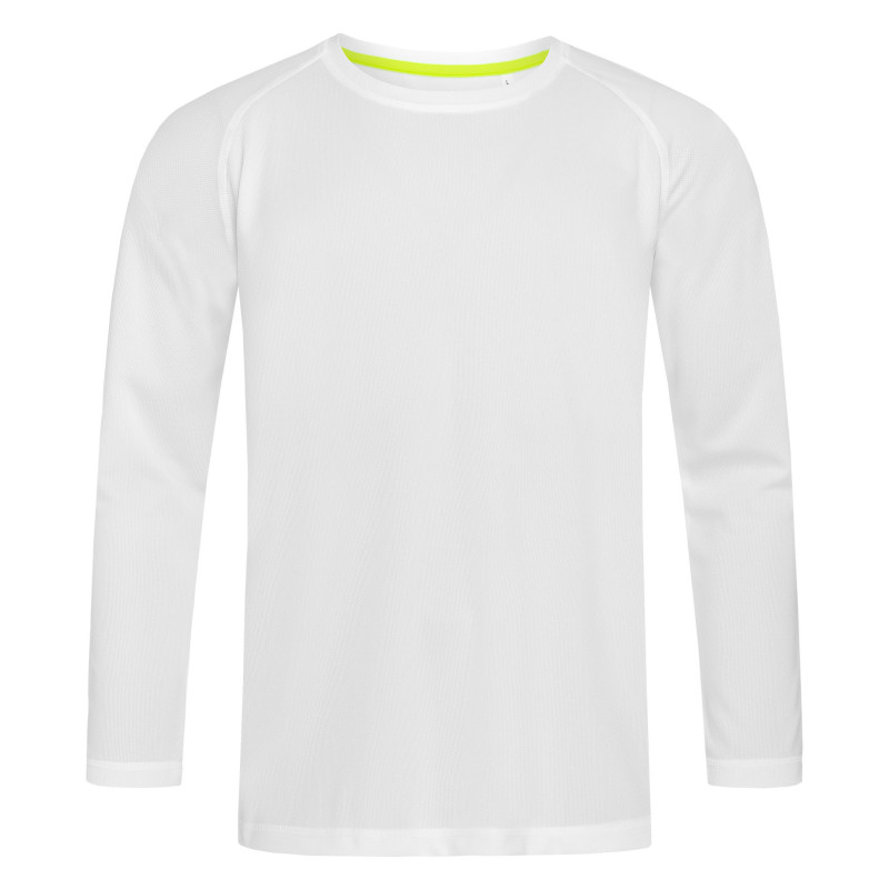 Stedman T-shirt Raglan Mesh Active-Dry LS STE8420 White M