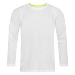 Stedman T-shirt Raglan Mesh Active-Dry LS STE8420 White 2XL