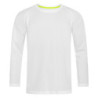 Stedman T-shirt Raglan Mesh Active-Dry LS STE8420 White 2XL