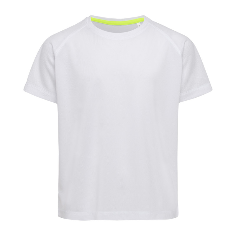Stedman T-shirt Raglan Mesh Active-Dry SS for kids STE8570 White L