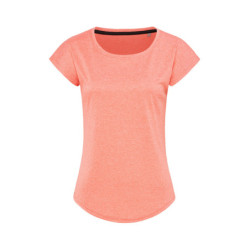 Stedman T-shirt Active dry T move SS for her STE8930 Coral Heather L