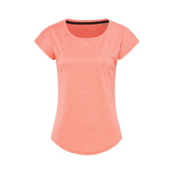 Stedman T-shirt Active dry T move SS for her STE8930 Coral Heather S