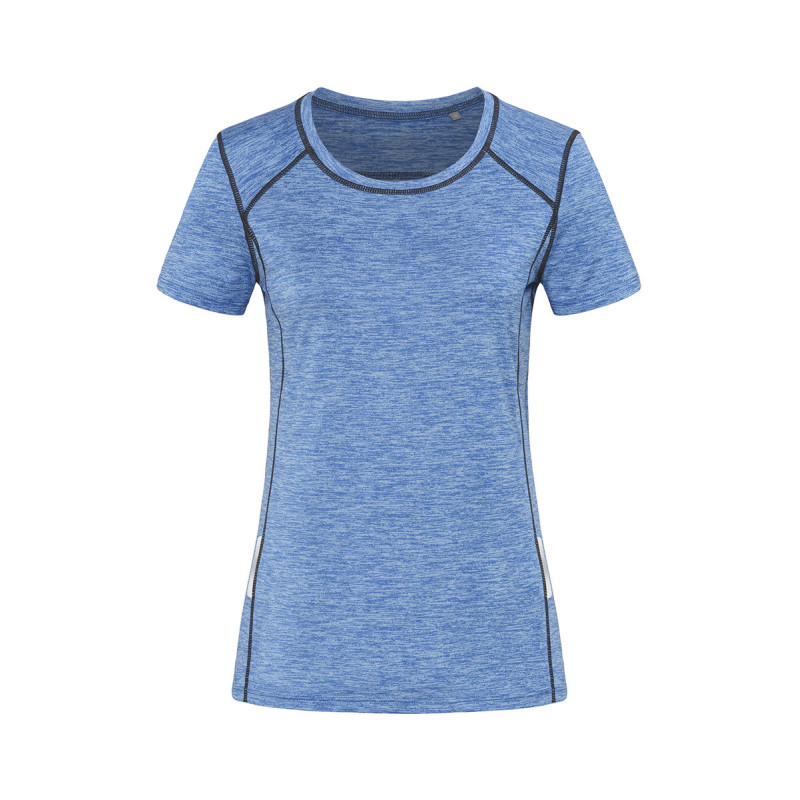 Stedman T-shirt Active dry reflective SS for her STE8940 Blue Heather L