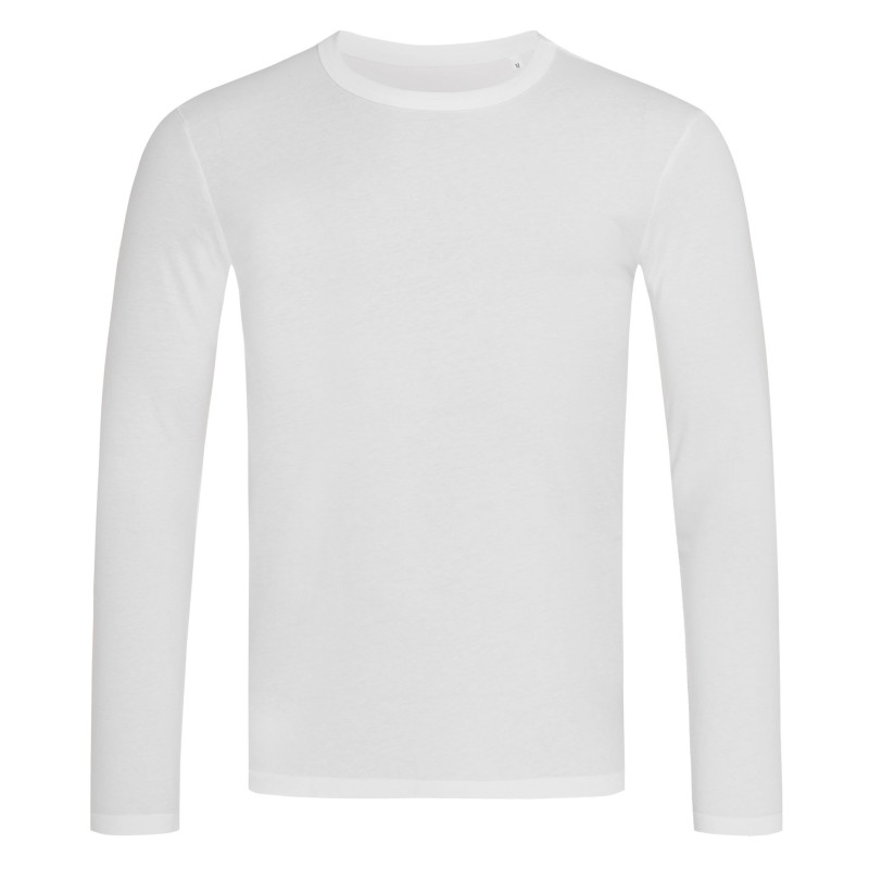 Stedman T-shirt Crewneck Morgan LS for him STE9040 White L