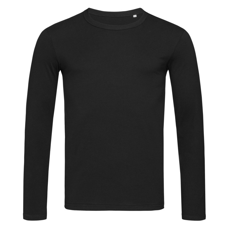 Stedman T-shirt Crewneck Morgan LS for him STE9040 Black Opal L