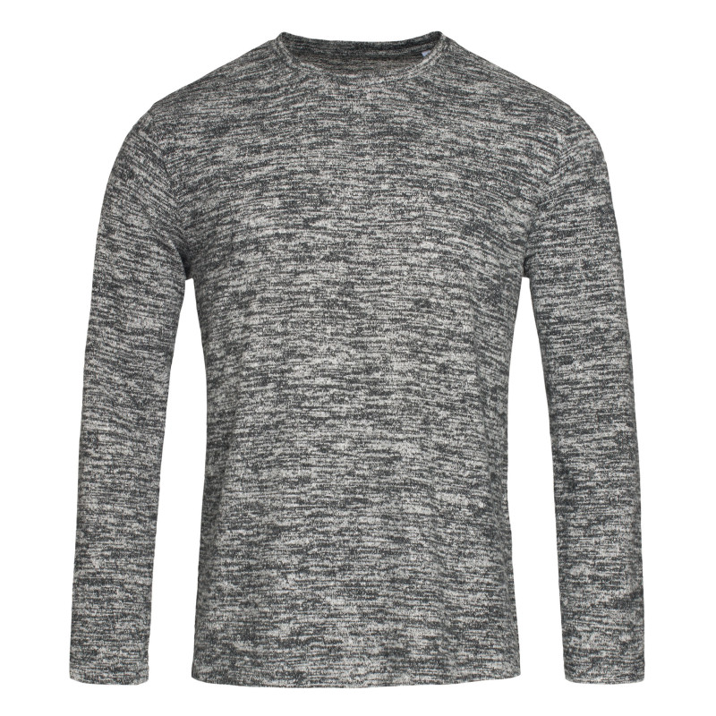 Stedman Sweater Knit Melange for him STE9080 Dark Grey Melange L
