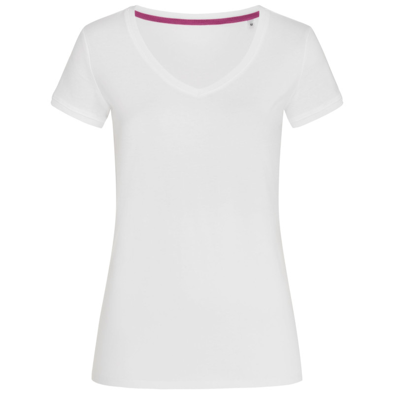 Stedman T-shirt V-neck Megan SS STE9130 White L