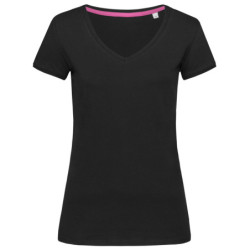 Stedman T-shirt V-neck Megan SS STE9130 Black Opal L