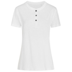 Stedman T-shirt Henley Sharon SS for her STE9530 White L