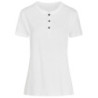 Stedman T-shirt Henley Sharon SS for her STE9530 White L