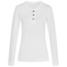 Stedman T-shirt Henley Sharon LS for her STE9580 White L