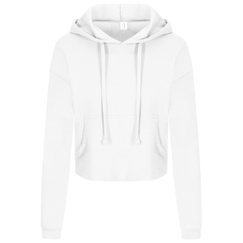 Women's cropped hoodie JH016 Arctic White 2XS