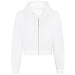 Women's fashion cropped zoodie JH065 Arctic White L