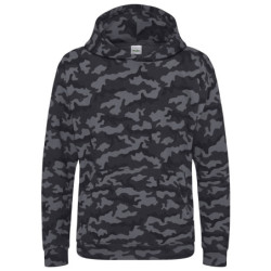 Kids camo hoodie JH14J Black Camo 34