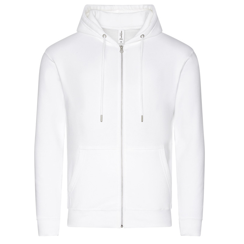 Organic zoodie JH250 Arctic White M