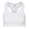 Women's cool sports crop top JC017 Arctic White M