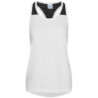 Women's cool smooth workout vest JC027 Arctic White/Black XS