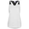 Women's cool smooth workout vest JC027 Arctic White/Black M