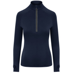 Women's Cool Flex long half-zip top JC035 French Navy XS