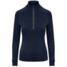 Women's Cool Flex long half-zip top JC035 French Navy XS