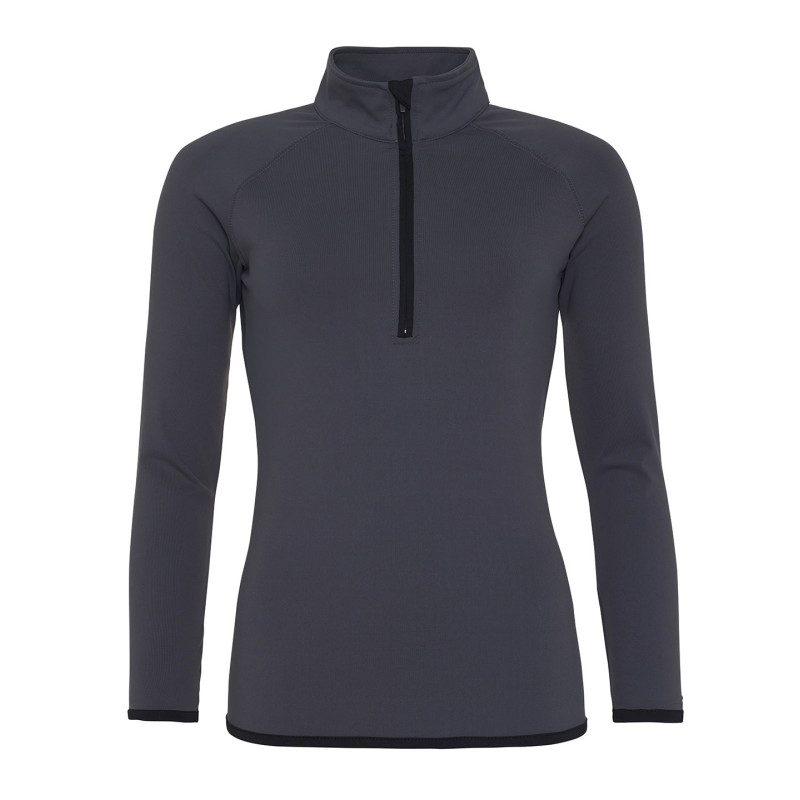 Women's cool � zip sweatshirt JC036 Charcoal/Jet Black S