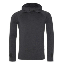 Cool cowl neck top JC037 Black Slate Melange M