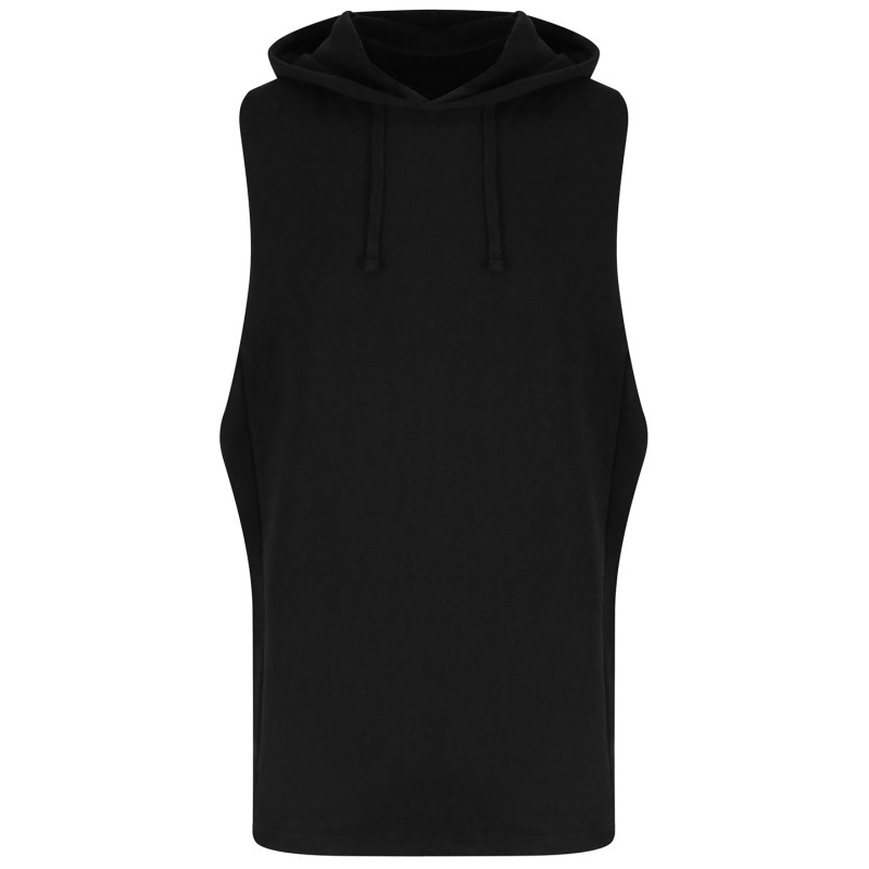 Urban sleeveless muscle hoodie JC053 Jet Black S