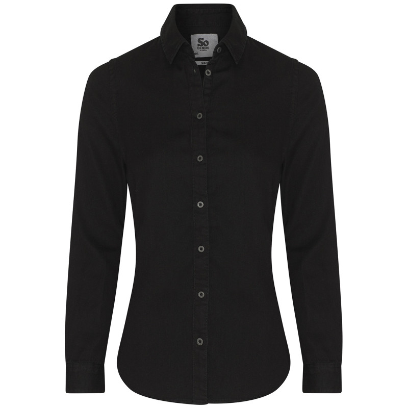 Women's Lucy denim shirt SD045 Black XL