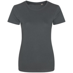 Women's Cascade organic tee EA01F Charcoal XS