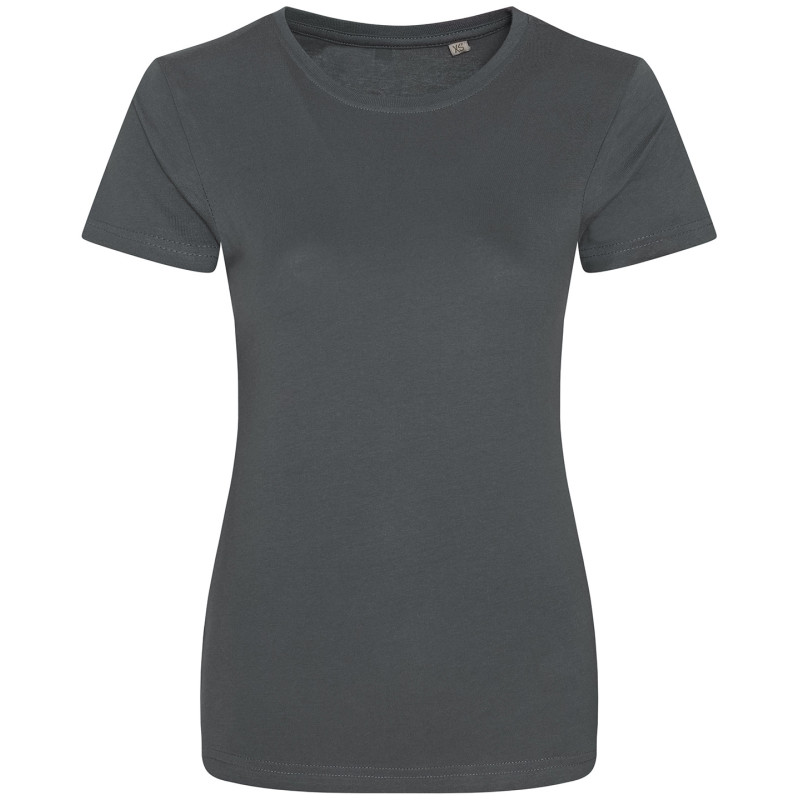 Women's Cascade organic tee EA01F Charcoal XS