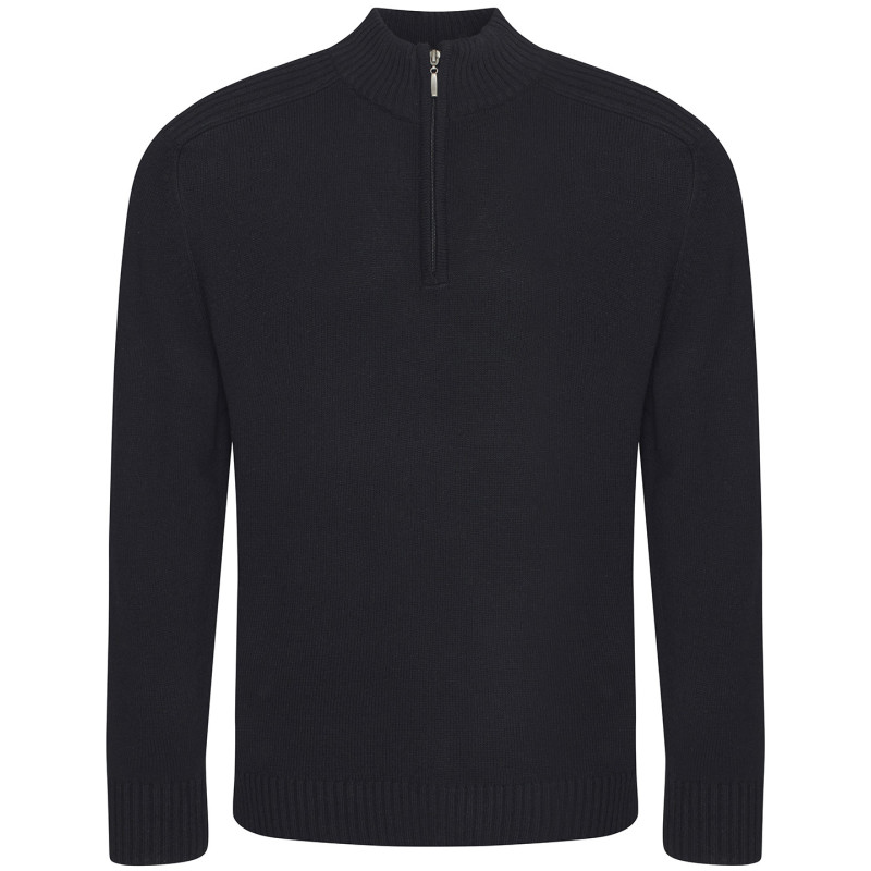 Wakhan � regen zip knit sweater EA061 Black 2XL