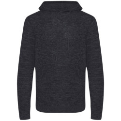 Iguazu regen knitted hoodie EA080 Charcoal/Black 2XL