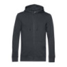 B&C Organic Zipped Hood BA002 Asphalt S