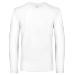 B&C #E190 long sleeve BA221 White 2XL