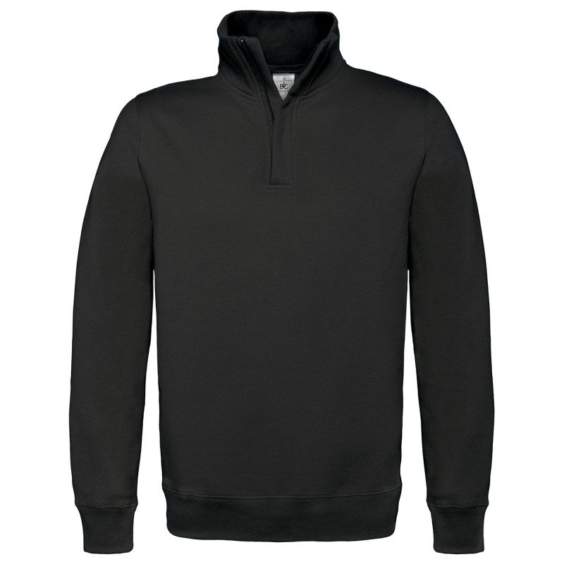 B&C ID.004 � zip sweatshirt BA406 Black L