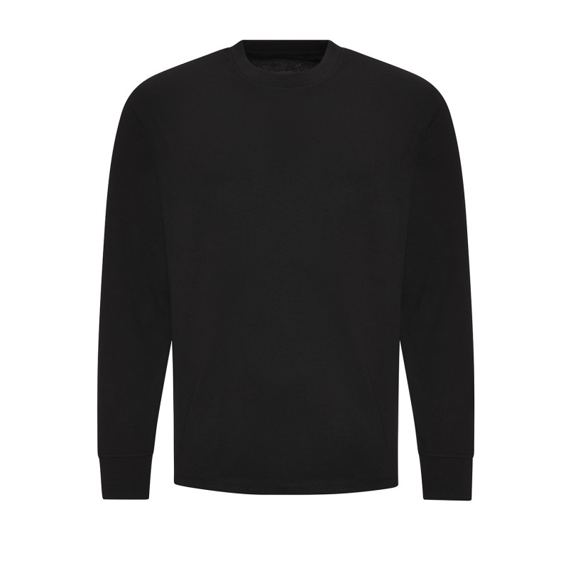 Oversize 100 long sleeve T JT019 Deep Black M