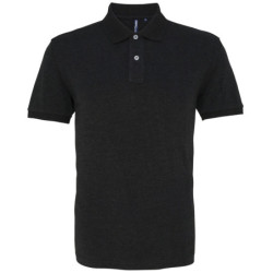 Men's polo AQ010 Heather Black S