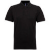 Men's polycotton blend polo AQ015 Black S