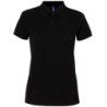 WoMen's polycotton blend polo AQ025 Black XS