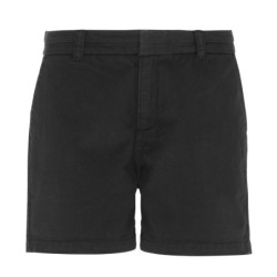 Women's chino shorts AQ061 Black L